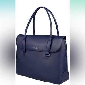 Lipault Paris Plume Elegance Leather Laptop Tote